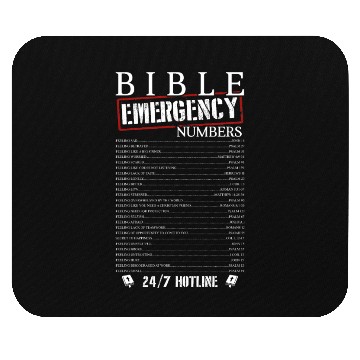 Discover Bible Emergency Numbers Mouse Pads