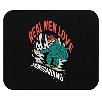 Discover Love Snowboarding Snowboarder Gift Mouse Pads