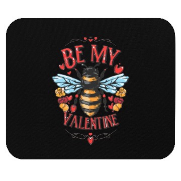 Discover Bee My Valentine Mouse Pads