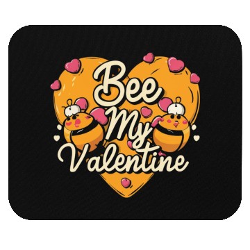 Discover Bee My Valentine Mouse Pads