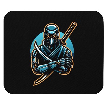 Discover cyborg samurai Mouse Pads