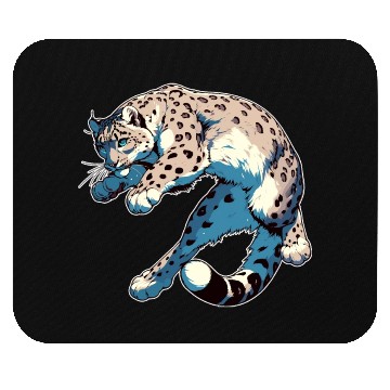 Discover Snow Leopard Leopard White Leopard Mouse Pads