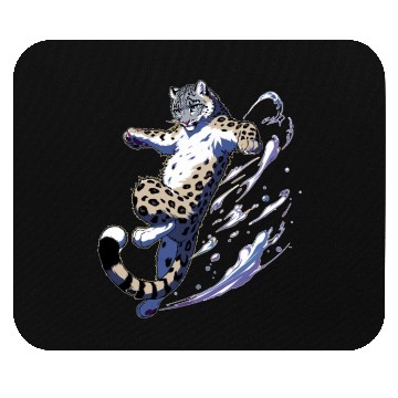 Discover Snow Leopard Leopard White Leopard Mouse Pads