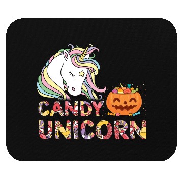 Discover Candy Unicorn Halloween Mouse Pads