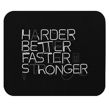 Discover Harder Better Faster Stronger Punk Mouse Pads