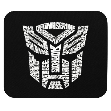 Discover Trans formers Autobots Comics Typography Mouse Pads
