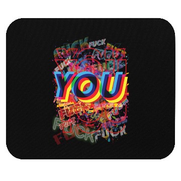 Discover Happy Pop Art Lily Allen Fuck You Very, Very Much Mouse Pads
