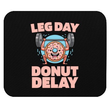 Discover Fitness Donut Funny Donut Gym Mouse Pads