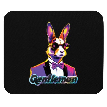 Discover Pop Art Playboy Rabbit Gentleman Cyberpunk Bunny Mouse Pads