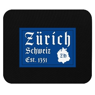 Discover Zürich Switzerland Mouse Pads