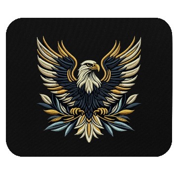 Discover Regal Eagle Wings Embroidered Mouse Pads
