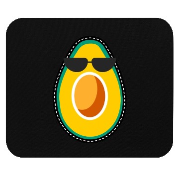 Discover Funny Avocado Face Mouse Pads