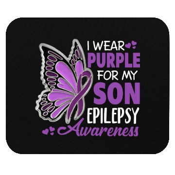 Discover I Wear Purple For My Son Epilepsy Awareness Mouse Pads