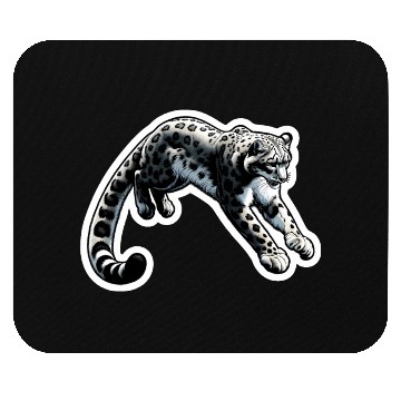Discover Snow Leopard Leopard White Leopard Mouse Pads