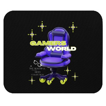 Discover Game Sports Fun! Designed by Tavia Linen Mouse Pads