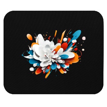 Discover Abstract flower Mouse Pads