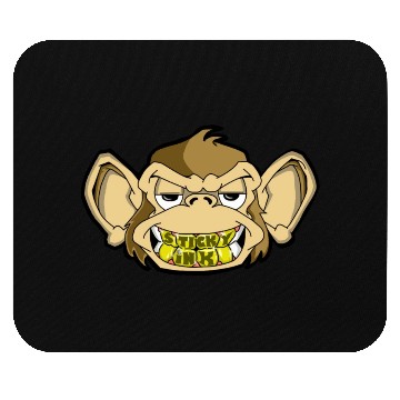 Discover monkey head Mouse Pads