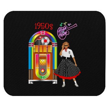 Discover Rock and Roll Vintage Jukebox Mouse Pads