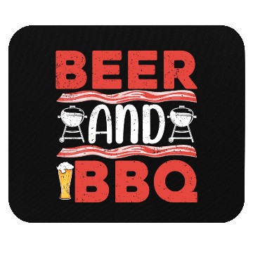 Discover Beer and BBQ - BBQ Barbeque Mouse Pads