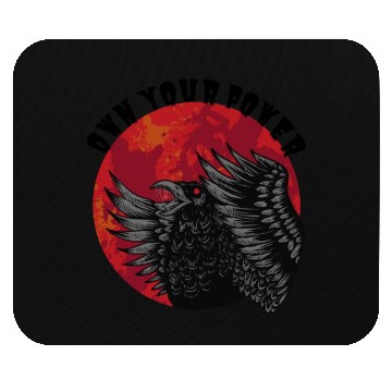 Discover Own your power bold eagle Mouse Pads