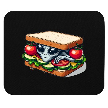Discover Alien Hiding in a Sandwich Mouse Pads