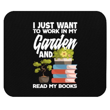 Discover Garden Bookworm Books Reading Mouse Pads