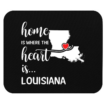 Discover Louisiana Home Is Where Heart Is Cool Gift Mouse Pads
