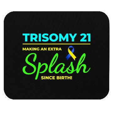 Discover Down Syndrome Awareness Trisomy 21 Splash Mouse Pads