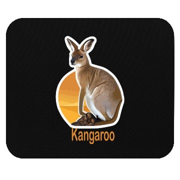 Discover cute kangaroo animal Mouse Pads