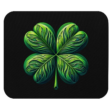 Discover Four Leaf Clover Mouse Pads