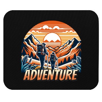 Discover Hiking Outdoor Camping Adventure Mouse Pads