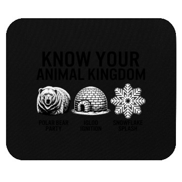 Discover Winter Mouse Pads, Know Your Animal Kingdom Polar Bear