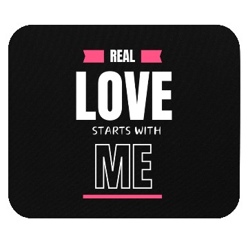 Discover real love starts with me Mouse Pads