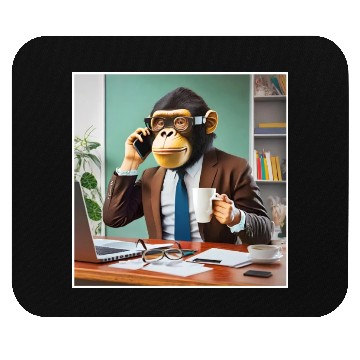 Discover Monkey in business Mouse Pads