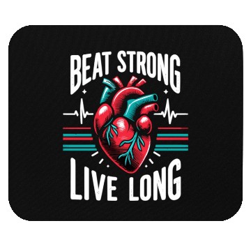 Discover Healthy Heart Beat February Cardiac Awareness Mouse Pads