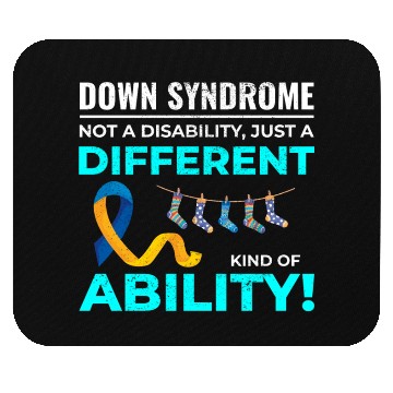 Discover Down Syndrome Awareness Different Ability Mouse Pads