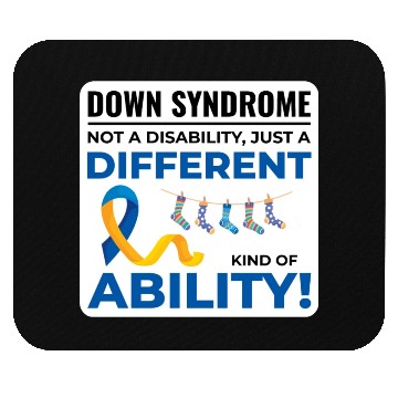 Discover Down Syndrome Awareness Different Ability Mouse Pads