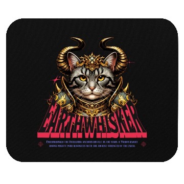 Discover Taurus Cat Knight - Zodiac Astrology Warrior Mouse Pads