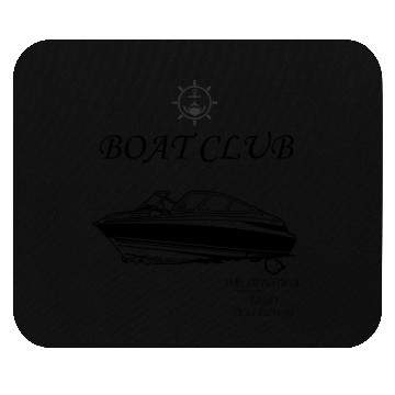 Discover BOAT CLUB - Design by Tavia Linen Mouse Pads