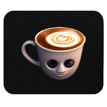 Discover Creepy Coffee Cup Mouse Pads
