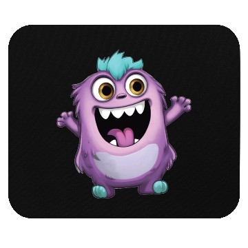 Discover Warm Purple Monster Greetings Mouse Pads