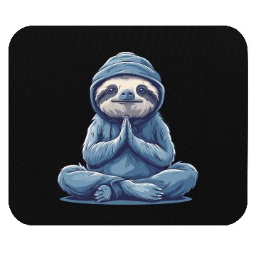 Discover Sloth Yoga Relaxation Chill Chilling Gift Mouse Pads