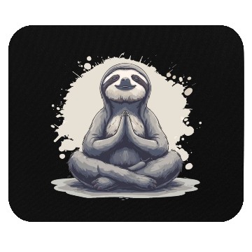 Discover Sloth Yoga Relaxation Chill Chilling Gift Mouse Pads