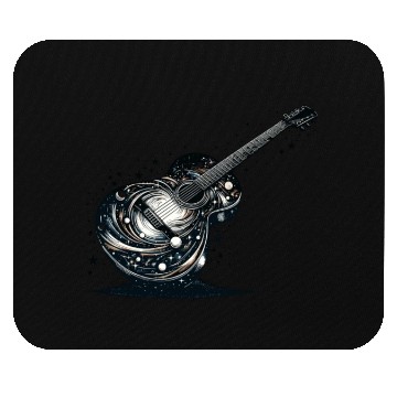 Discover Retro Style Guitar for Guitarists Mouse Pads