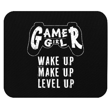 Discover Gamer Girl Wake Up Make Up Level Up Mouse Pads