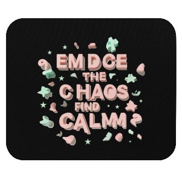 Discover Embrace typography design Mouse Pads
