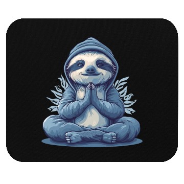 Discover Yoga Sloth Relaxation Chill Chilling Meditation Mouse Pads
