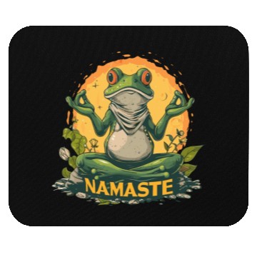 Discover Yoga Frog Relaxation Chilling Meditation Mouse Pads