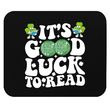 Discover It's Good Luck To Read St Patricks Day Disco Ball Mouse Pads