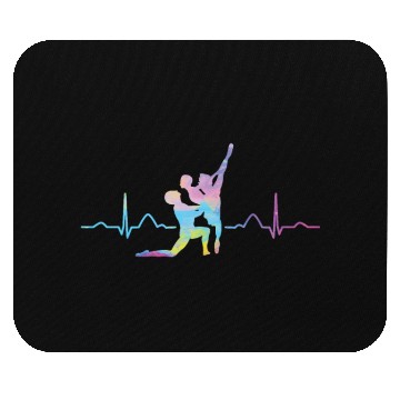 Discover Ballet Dancer Heartbeat EKG Ballerina Mouse Pads